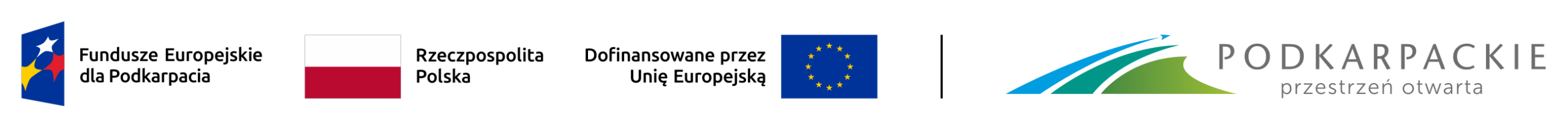 logotypy Podkarpackie, Fundusze Europejskie
